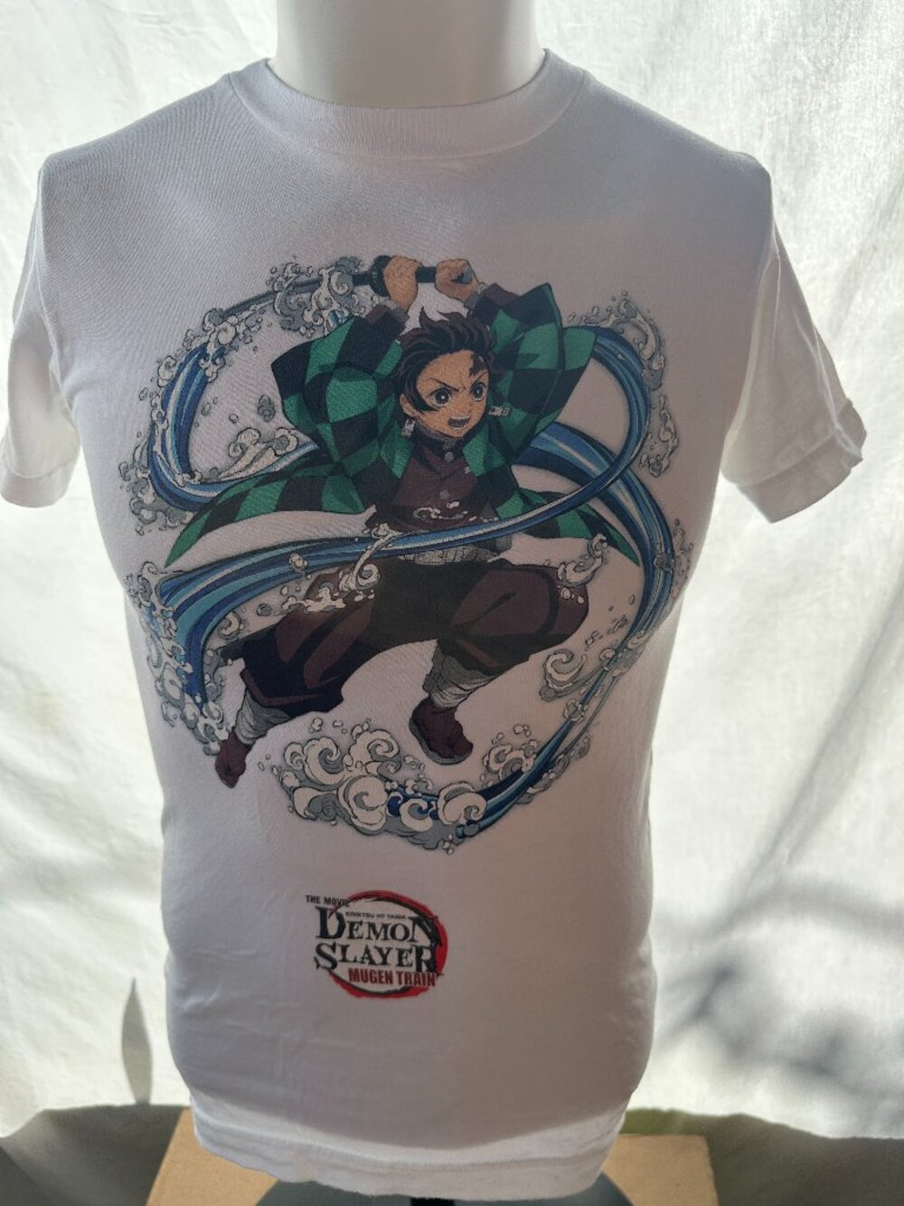 Demon Slayer Men's White T Shirt Size Small Aniplex